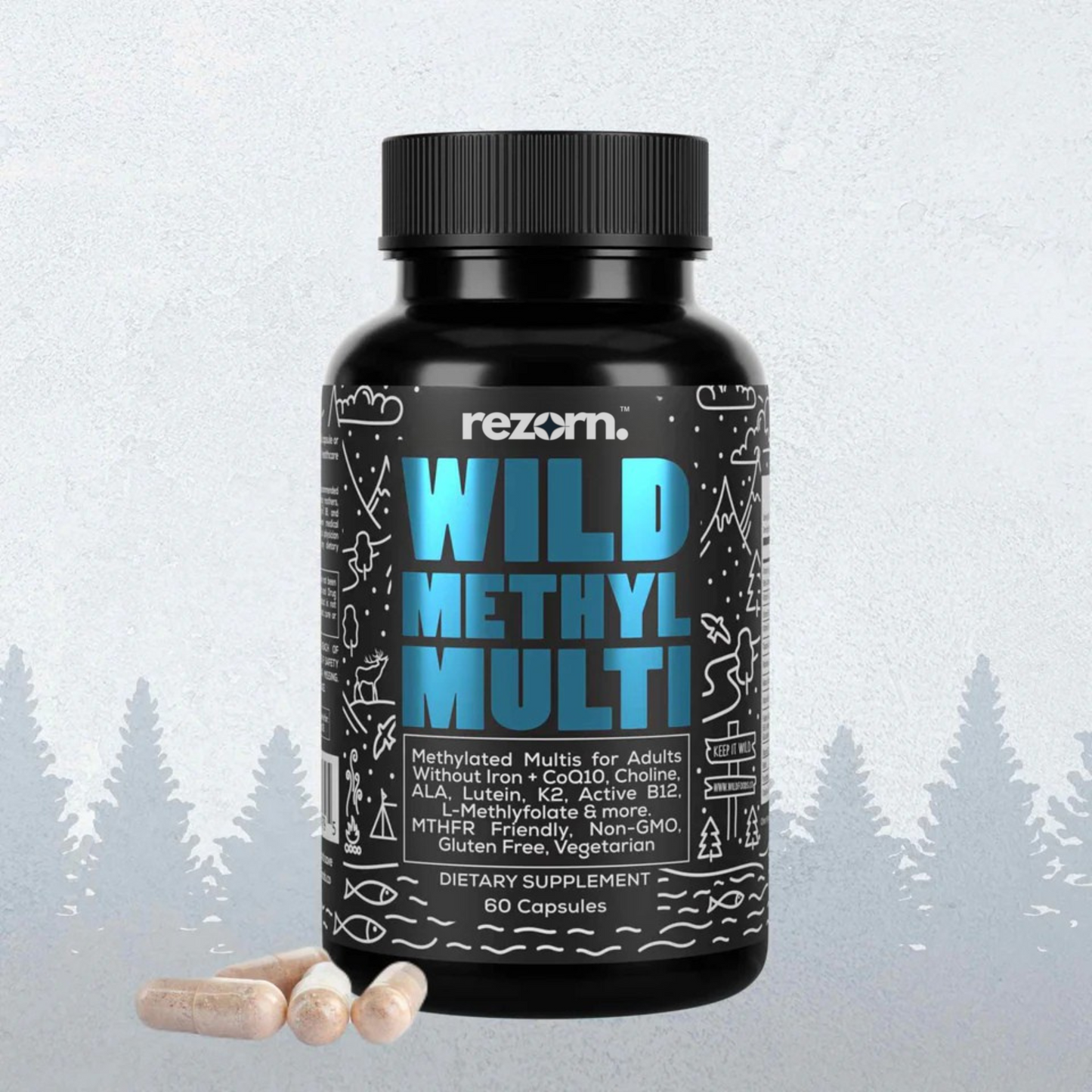 Rezorn® Methylated Whole Food Multivitamin, 60 servings – Complete Daily Immune Support