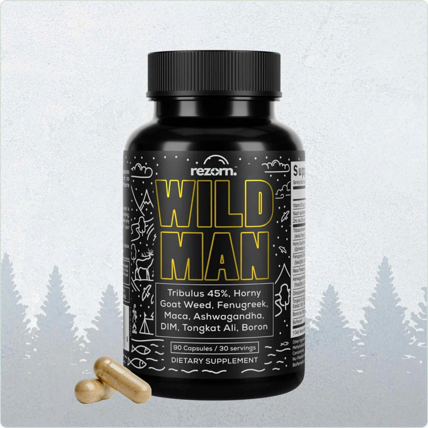Rezorn® Wild Man Herbal Stack – Male Hormone Balance & Performance