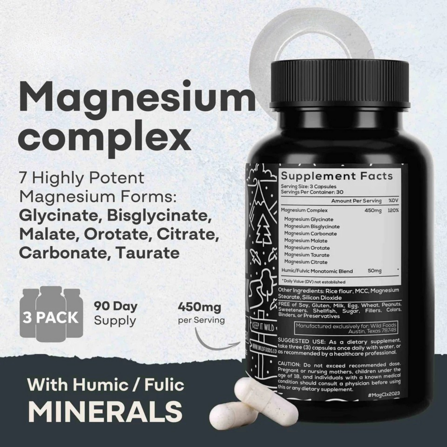 Rezorn® Magnesium Complex | 7-in-1 Complete Spectrum Formula for Sleep, Energy & Recovery