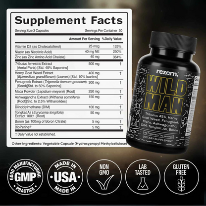 Rezorn® Wild Man Bundles: Natural Anabolic Support